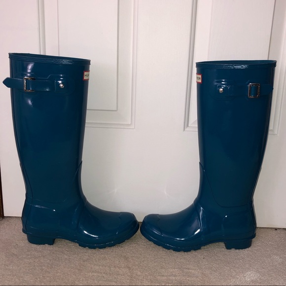 NWOT Hunter Tall Gloss Boots